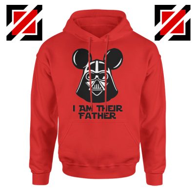 I Am Their Father Nice Hoodie Star Wars Disney Mickey Size S-2XL Red