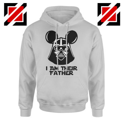 I Am Their Father Nice Hoodie Star Wars Disney Mickey Size S-2XL Sport Grey
