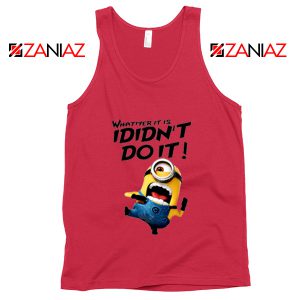 I Didnt Do It Minion Red Tank Top