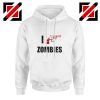 I Heart Zombies Hoodie The Walking Dead Cheap Hoodie Size S-2XL White