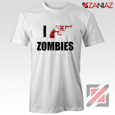 I Heart Zombies T-Shirt The Walking Dead Tee Best Shirt Size S-3XL White