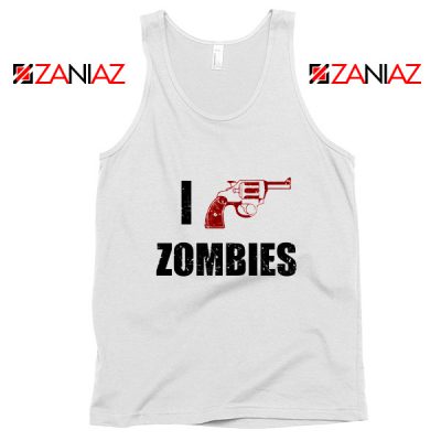 I Heart Zombies Tank Top The Walking Dead Tank Top Size S-3XL White
