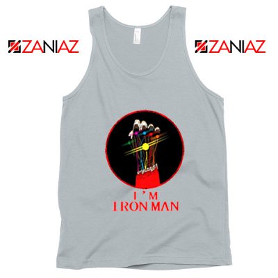 I'M Iron Man Tony Stark Infinity Gauntlet Best Tank Tops Size S-3XL Silver