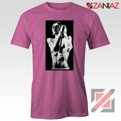 Iggy Pop Performance Music Concert Cheap Best Tee Shirt Size S-3XL Pink