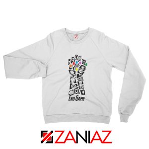 Infinity Gauntlet Marvel Comics Sweatshirt Avengers Endgame White
