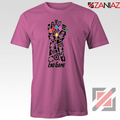 Infinity Gauntlet Marvel Comics Tshirts Avengers Endgame Tshirt Pink