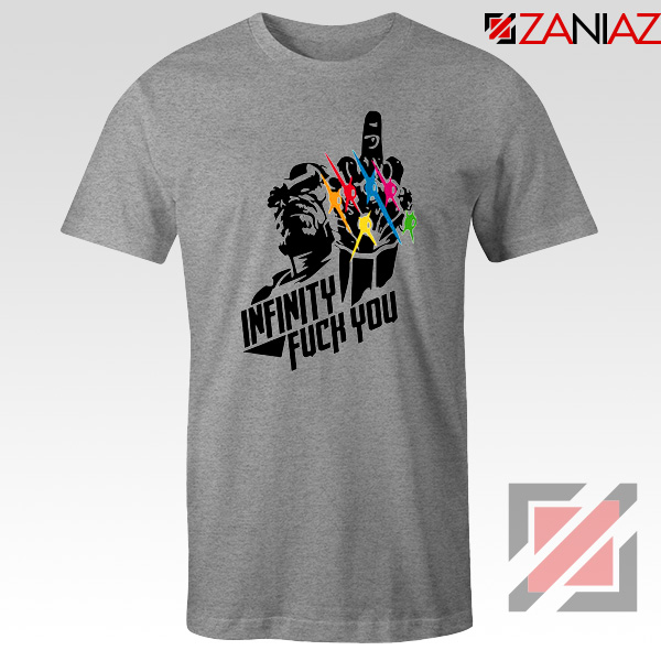 Infinity War Sucks T-shirt Parody Thanos Tee Shirts Size S-3XL Sport Grey