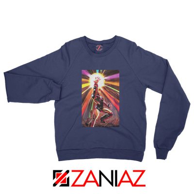 Iron Man Infinity Gauntlet Avengers Endgame Sweatshirt Size S-2XL Navy