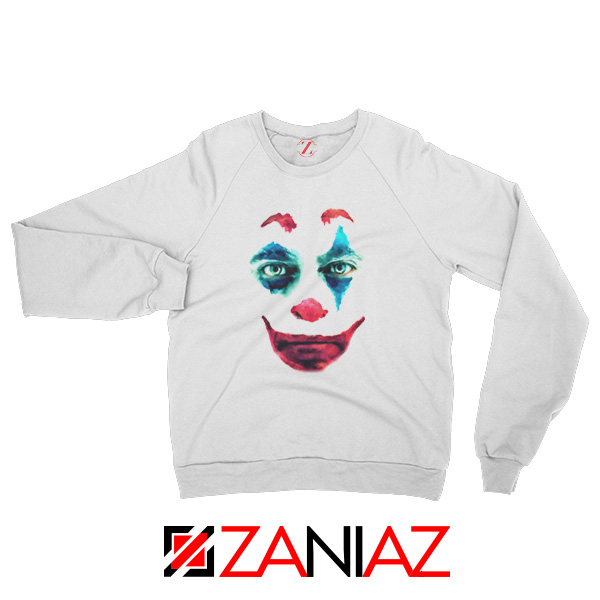 Joker 2019 Movie Sweatshirt Joaquin Phoenix Joker Sweatshirt White