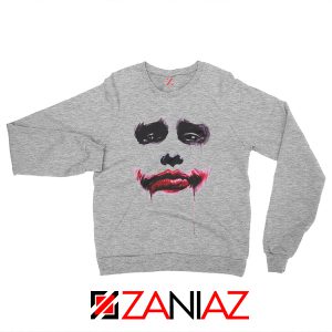Joker Face Sweatshirts Joker Film Best Sweatshirts Size S-2XL Sport Grey