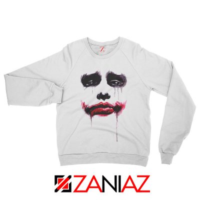 Joker Face Sweatshirts Joker Film Best Sweatshirts Size S-2XL White