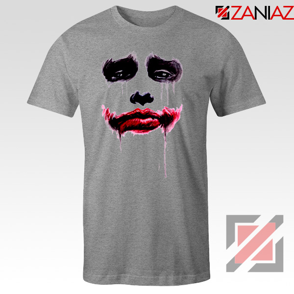 Joker Face T Shirt Joker Film Best Tee Shirts Size S-3XL Sport Grey