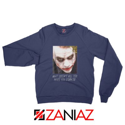 Joker Quotes Sweatshirt Joker Movie 2019 Sweatshirt Size S-2XL Navy Blue