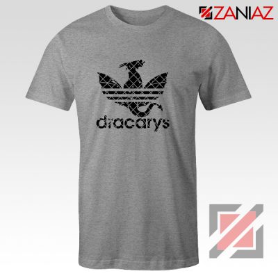 Logo Dracarys T-Shirt Game of Thrones Best Tee Shirt Size S-3XL Sport Grey