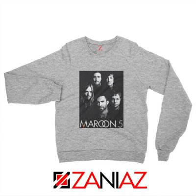 Maroon 5 Band Face Logo Sweatshirt Adam Levine Maroon 5 Sweatshirt Sport Grey
