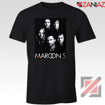 Maroon 5 Band Face Logo T-Shirt Adam Levine Maroon 5 Tshirt Black