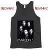 Maroon 5 Band Face Logo Tank Top Adam Levine Maroon 5 Tank Top Black