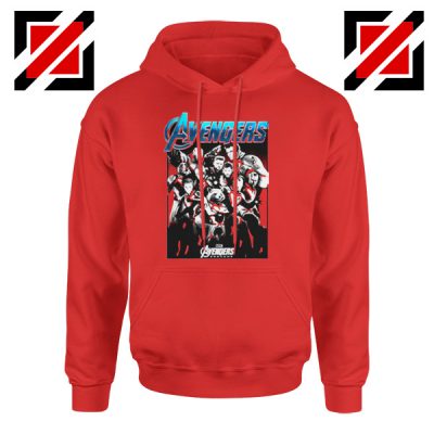 Marvel Avengers Endgame Group Best Hoodie Size S-2XL Red