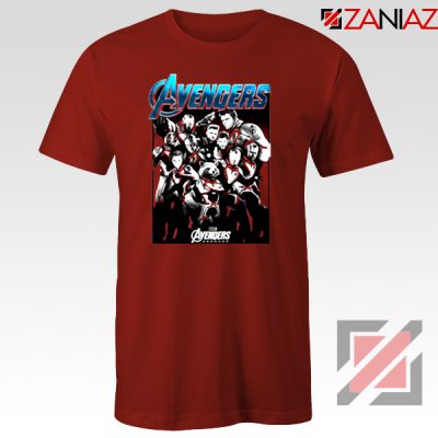 Marvel Avengers Endgame Group Best Tshirt Size S-3XL Red