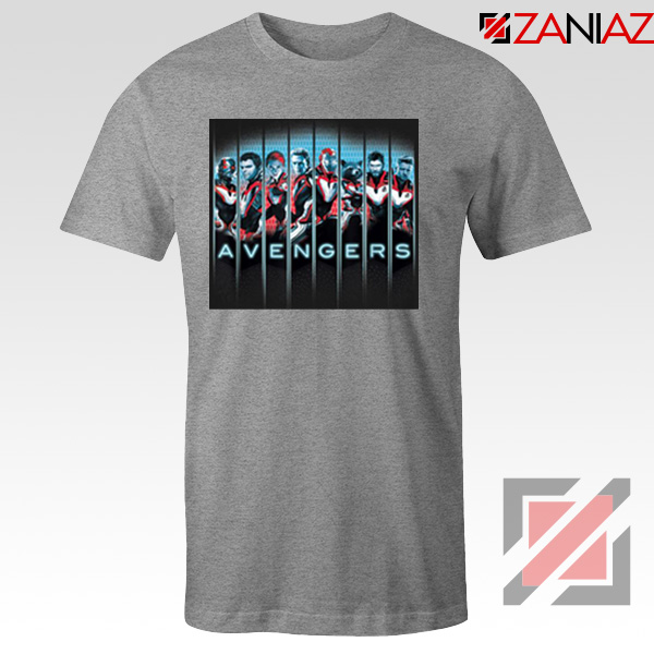 Marvel Avengers Endgame Tshirt Super Heroes Tee Shirt Size S-3XL Grey