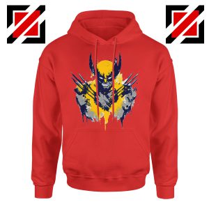 Marvel X-Men Characters Hoodie Wolverine Film Hoodie Size S-2XL Red