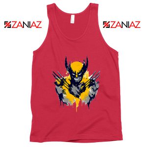 Marvel X-Men Characters Tank Tops Wolverine Film Tank Top Red