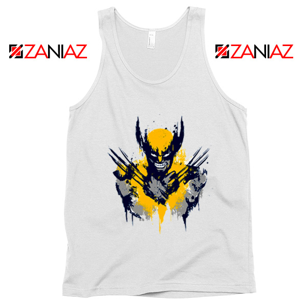Marvel X-Men Characters Tank Tops Wolverine Film Tank Top White
