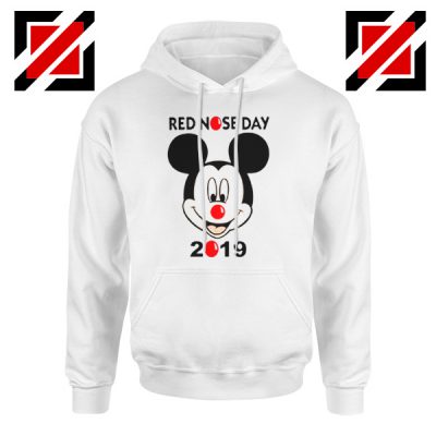 Mickey Mouse Red Nose Day Hoodie Comic Relief Hoodie Size S-2XL White
