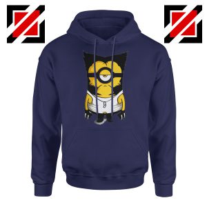 Minion Wolverine Hoodie Funny Minion Best Hoodie Size S-2XL Navy