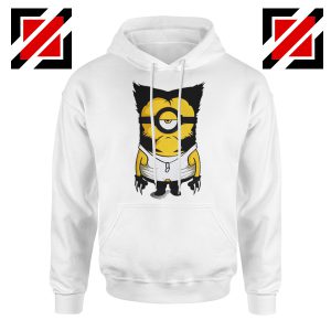 Minion Wolverine Hoodie Funny Minion Best Hoodie Size S-2XL White