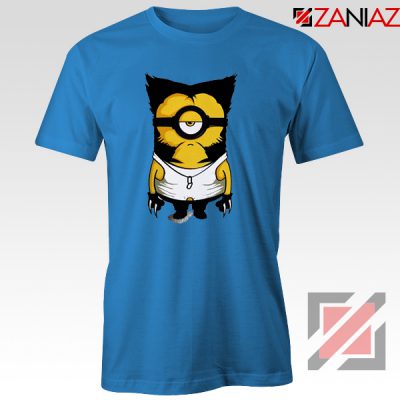 Minion Wolverine T Shirt Funny Minion Best T-shirt Size S-3XL Blue