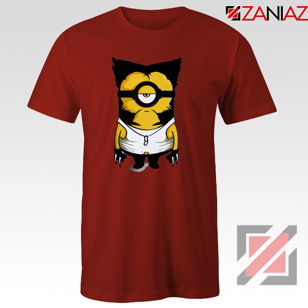 Minion Wolverine T Shirt Funny Minion Best T-shirt Size S-3XL Red
