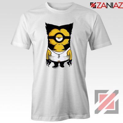 Minion Wolverine T Shirt Funny Minion Best T-shirt Size S-3XL White