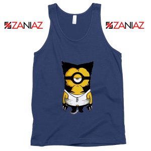 Minion Wolverine Tank Tops Funny Minion Tank Top Size S-3XL Navy Blue
