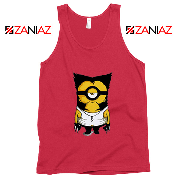 Minion Wolverine Tank Tops Funny Minion Tank Top Size S-3XL Red