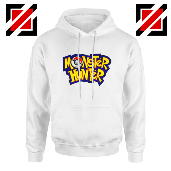 Monster Hunter Pokemon Hoodie Pocket Monsters Hoodie Size S-2XL White