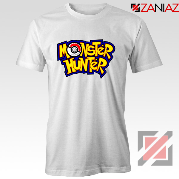 Monster Hunter Pokemon T-Shirt Pocket Monsters T-shirt Size S-3XL White