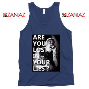 No More Sorrow Lyric Tank Top Linkin Park Best Tank Top Size S-3XL Navy