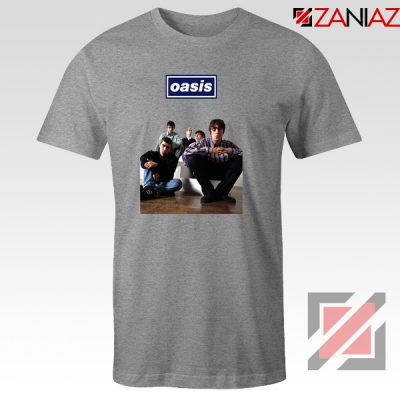 Oasis Band Members T-Shirts Oasis Music Band T-Shirts Size S-3XL Sport Grey