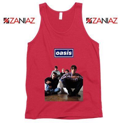 Oasis Band Members Tank Top Oasis Music Band Tank Top Size S-3XL Red