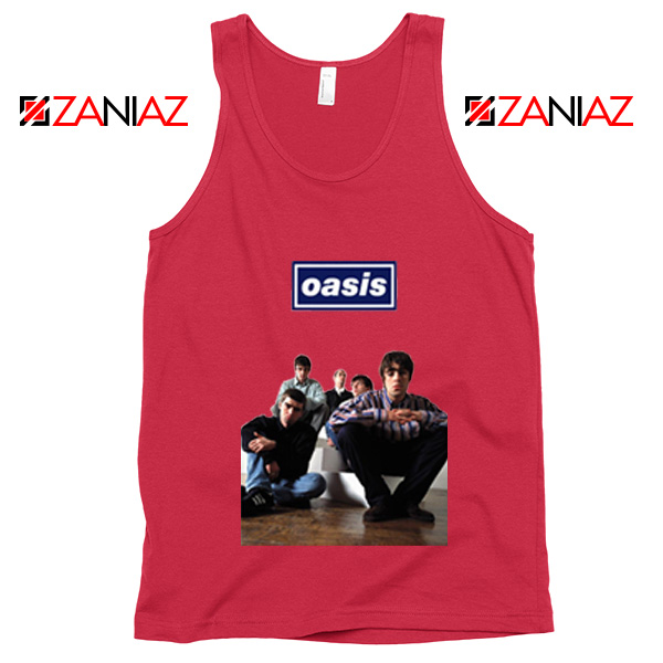 Oasis Band Members Tank Top Oasis Music Band Tank Top Size S-3XL Red