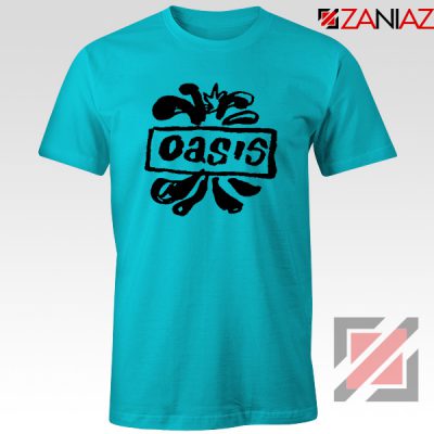 Oasis English Rock Band T-Shirts Oasis Band Cheap T-Shirts Size S-3XL Light Blue
