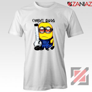 Opium Drug Minion T-Shirts Funny Minion Tee Shirt Size S-3XL White