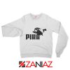 Pika Sweatshirt Pokemon and Puma Parody Sweatshirt Size S-2XL White