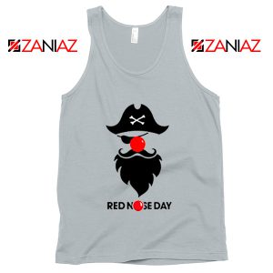 Pirate Red Nose Day Tank Top Comic Relief Tank Top Size S-3XL Silver