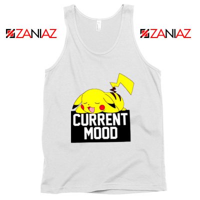 Pokemon Pikachu Current Mood Adult Best Tank Top Size S-3XL White
