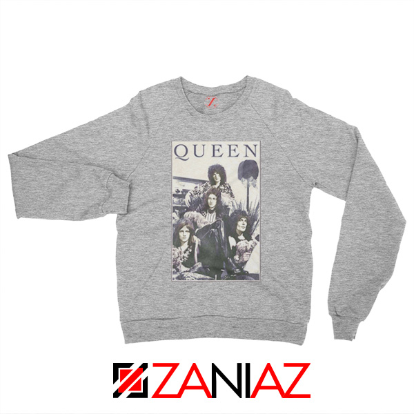 Queen Band Frame Sweatshirt Music Rock Band Sweatshirt Size S-2XL Sport Grey
