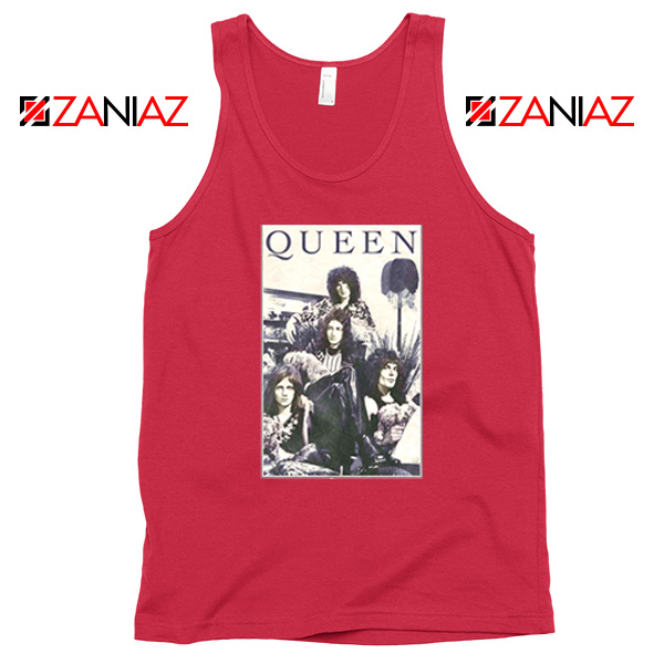 Queen Band Frame Red Tank Top