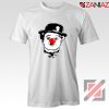 Red Nose Day Charlie Chaplin T-Shirt Comic Relief T-Shirt Size S-3XL White