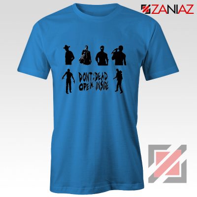 Rick Negan Tshirt The Walking Dead TV Series Tee Shirt Size S-3XL Blue